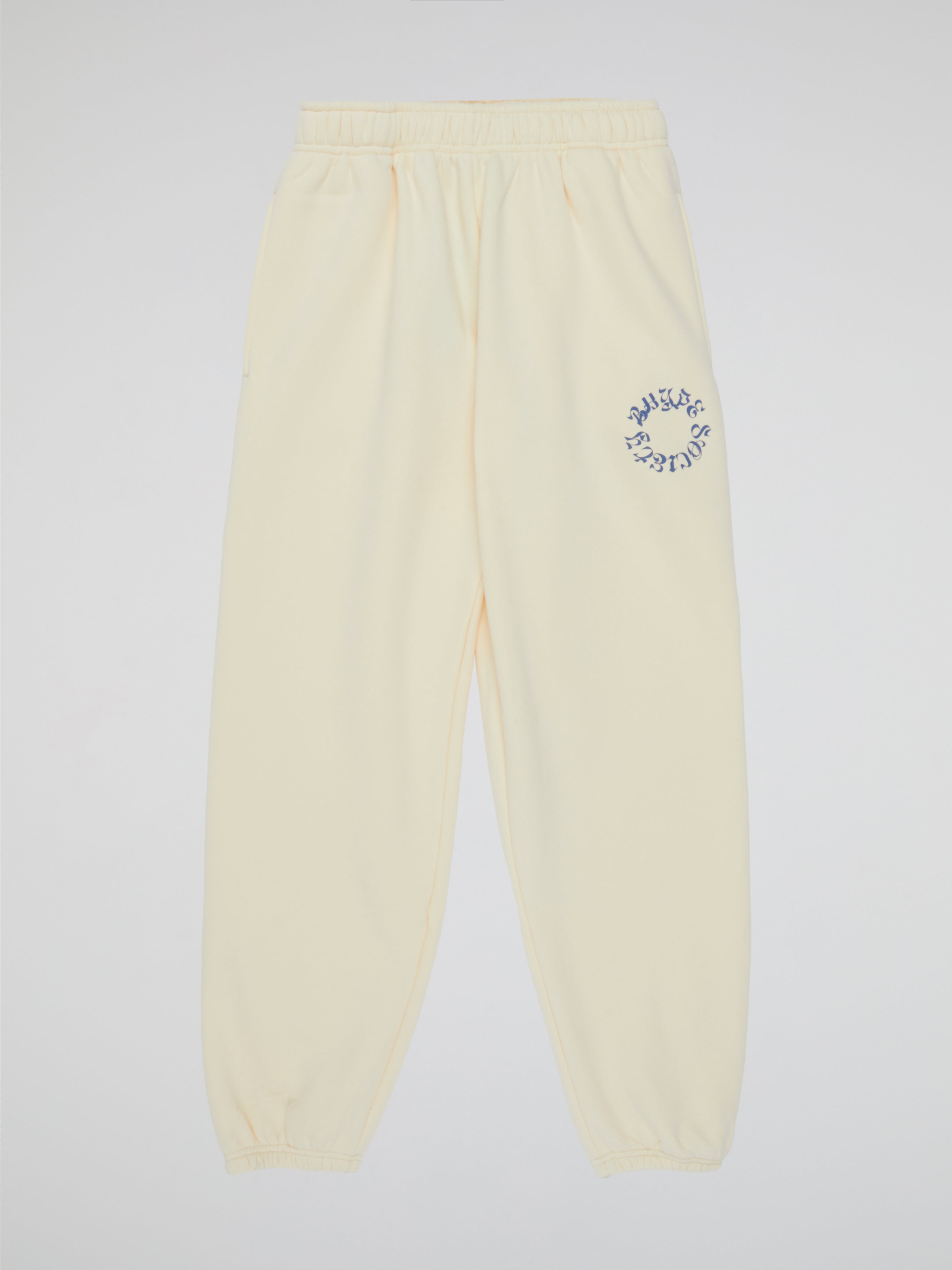 BHYPE SOCIETY CIRCLE LOGO HOODED CREAM PANTS