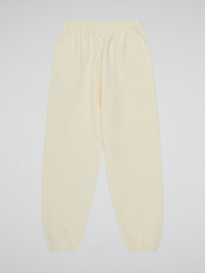 BHYPE SOCIETY CIRCLE LOGO HOODED CREAM PANTS