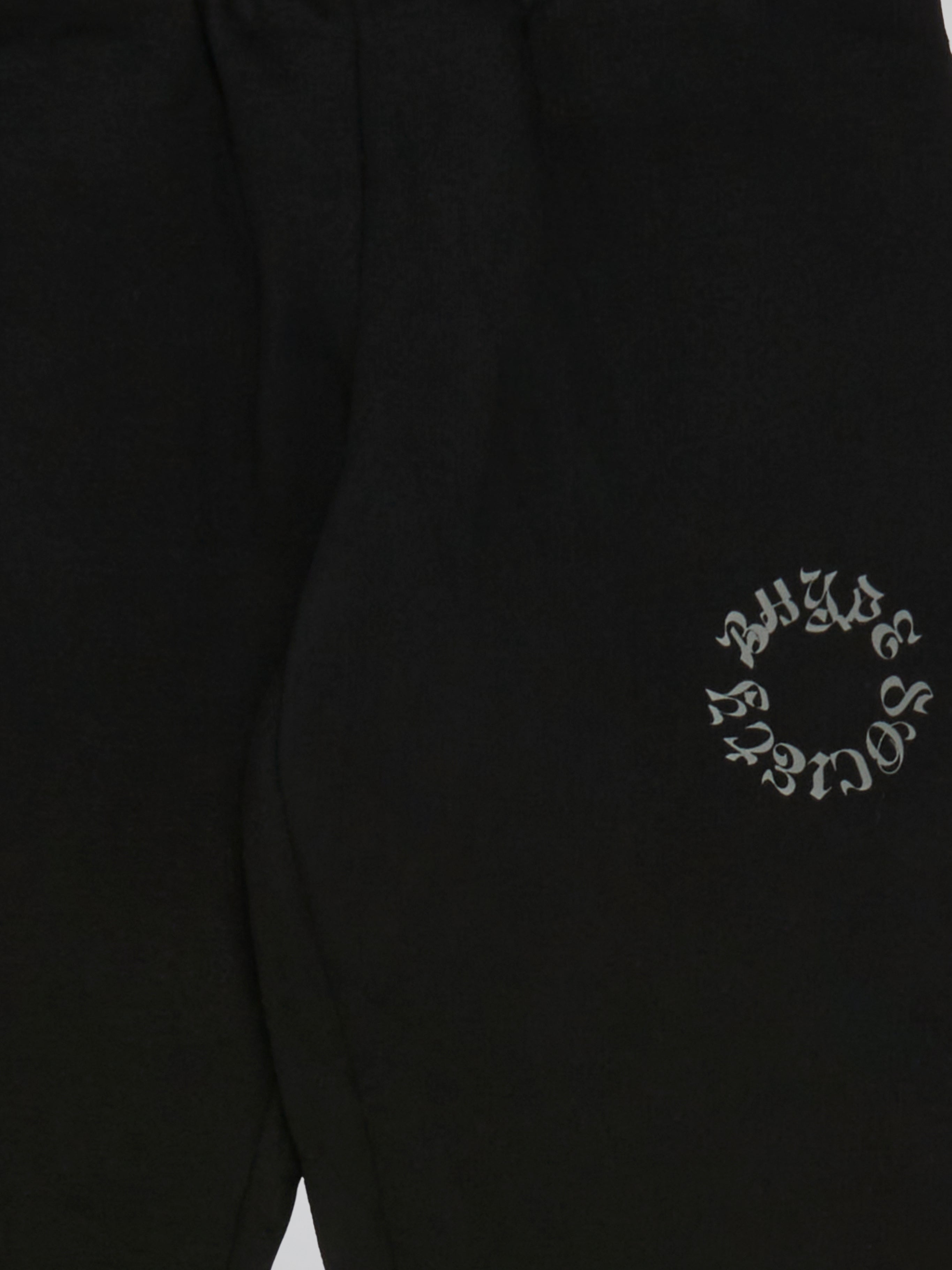 BHYPE SOCIETY CIRCLE LOGO HOODED BLACK PANTS - KIDS