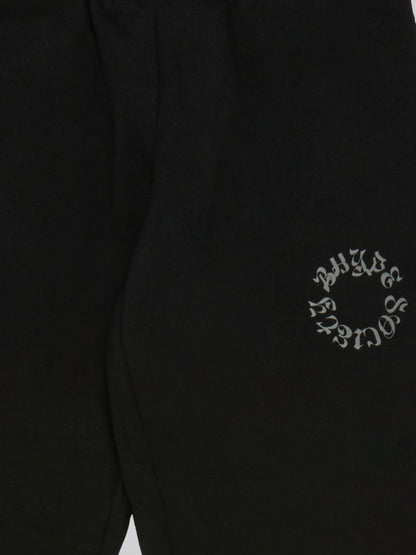 BHYPE SOCIETY CIRCLE LOGO HOODED BLACK PANTS - KIDS