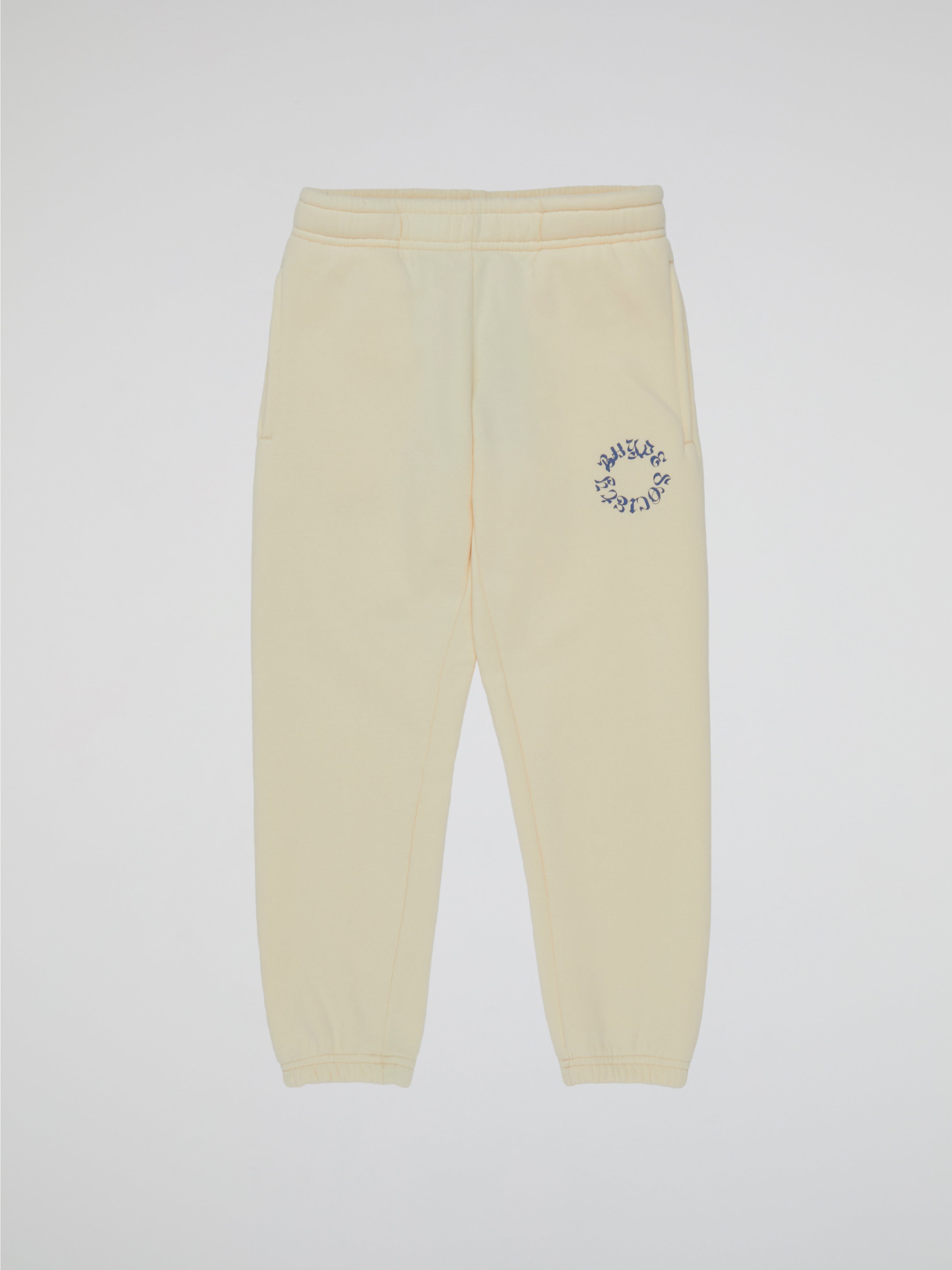 BHYPE SOCIETY CIRCLE LOGO HOODED LIGHT CREAM PANTS - KIDS