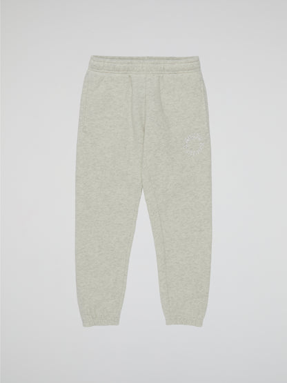 BHYPE SOCIETY CIRCLE LOGO HOODED LIGHT GREY PANTS - KIDS