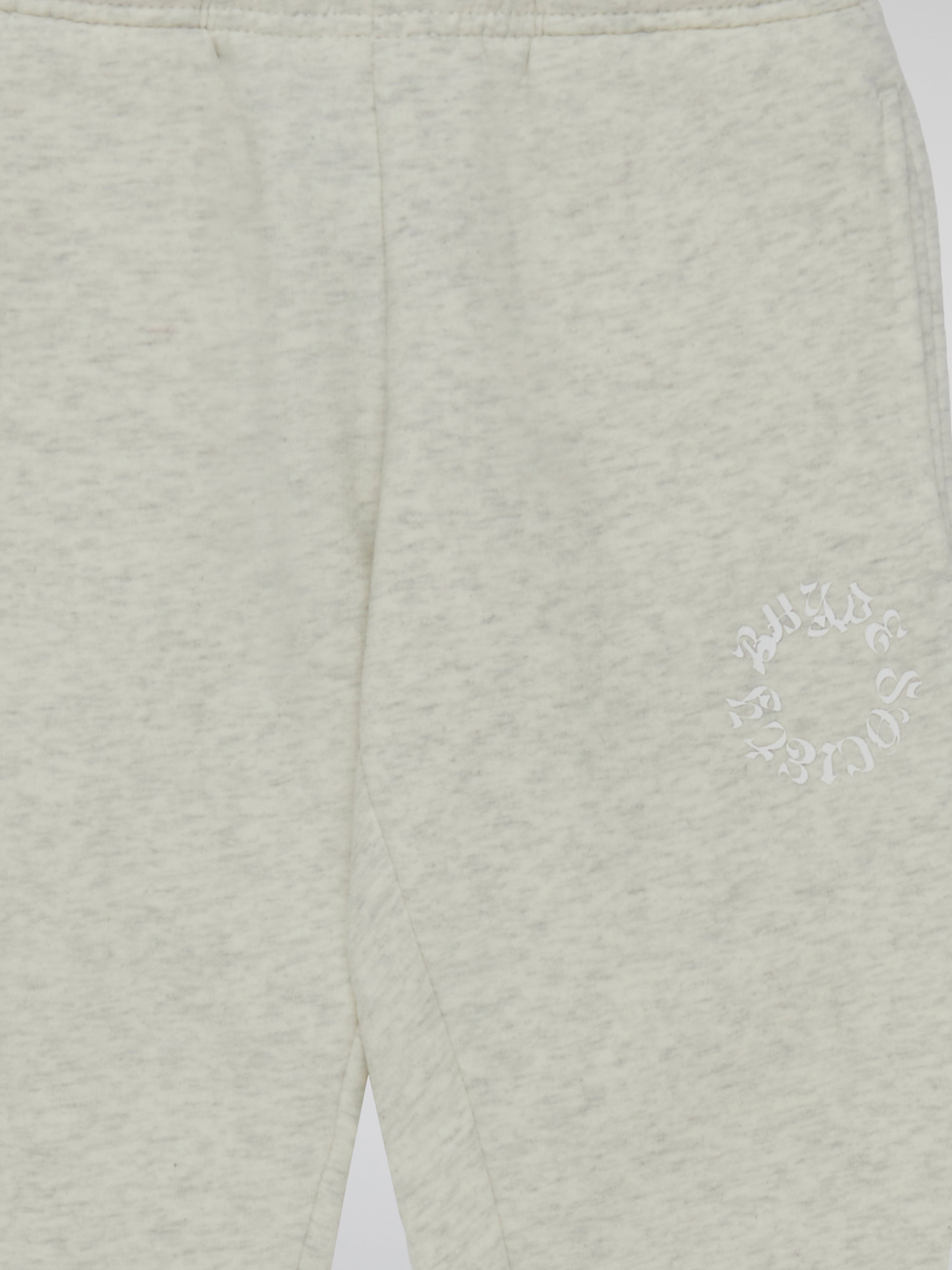 BHYPE SOCIETY CIRCLE LOGO HOODED LIGHT GREY PANTS - KIDS