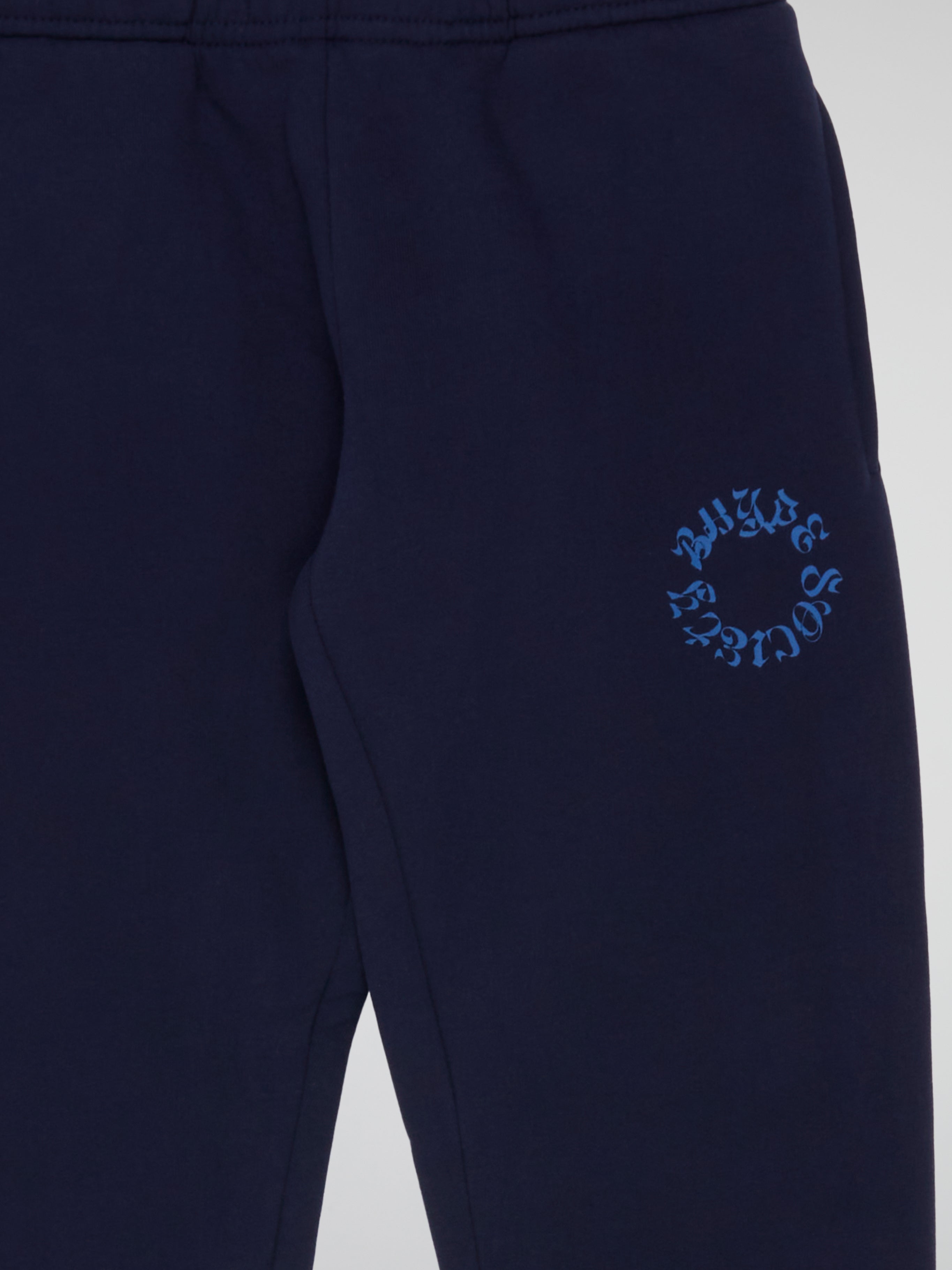 BHYPE SOCIETY CIRCLE LOGO HOODED NAVY BLUE PANTS - KIDS