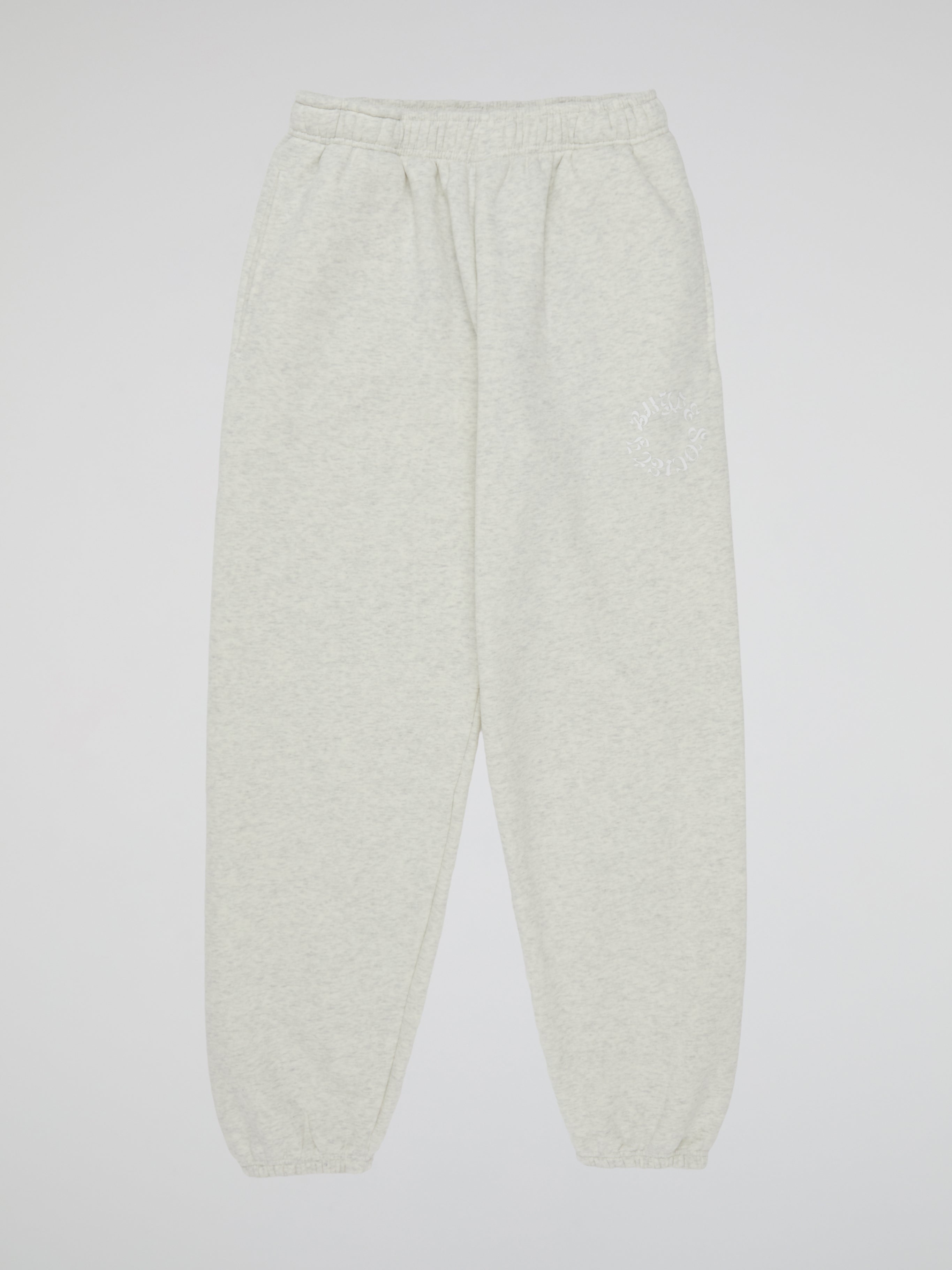 BHYPE SOCIETY CIRCLE LOGO HOODED LIGHT GREY PANTS