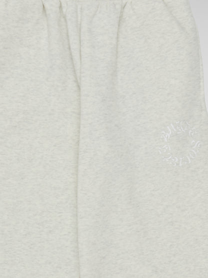 BHYPE SOCIETY CIRCLE LOGO HOODED LIGHT GREY PANTS