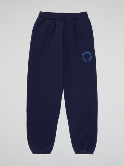 BHYPE SOCIETY CIRCLE LOGO HOODED NAVY BLUE PANTS