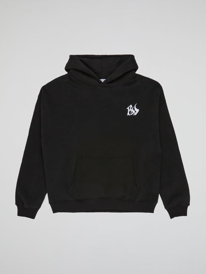 BHYPE SOCIETY BLACK HOODIE - BHS LOGO