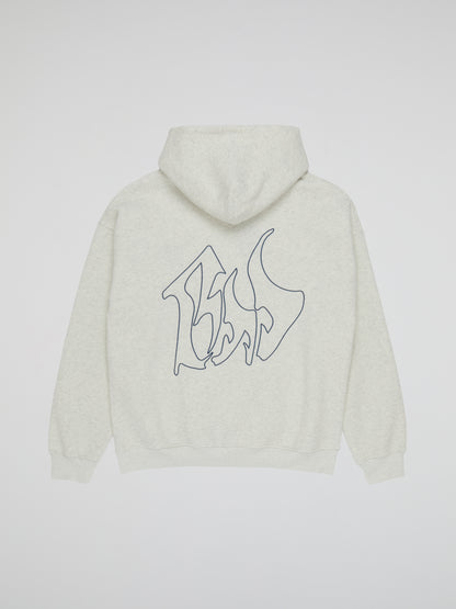 BHYPE SOCIETY LIGHT GREY HOODIE - BHS LOGO