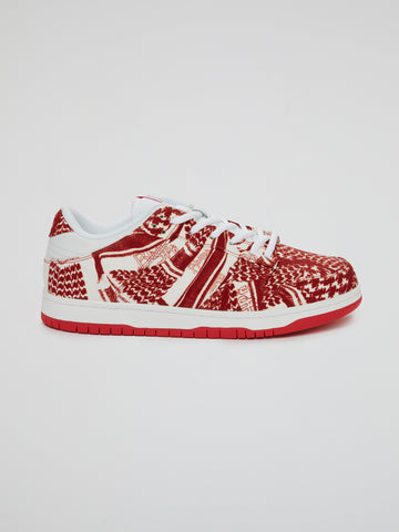 BHYPE SOCIETY EXCLUSIVE SNEAKERS - FULL RED KEFFIYEH