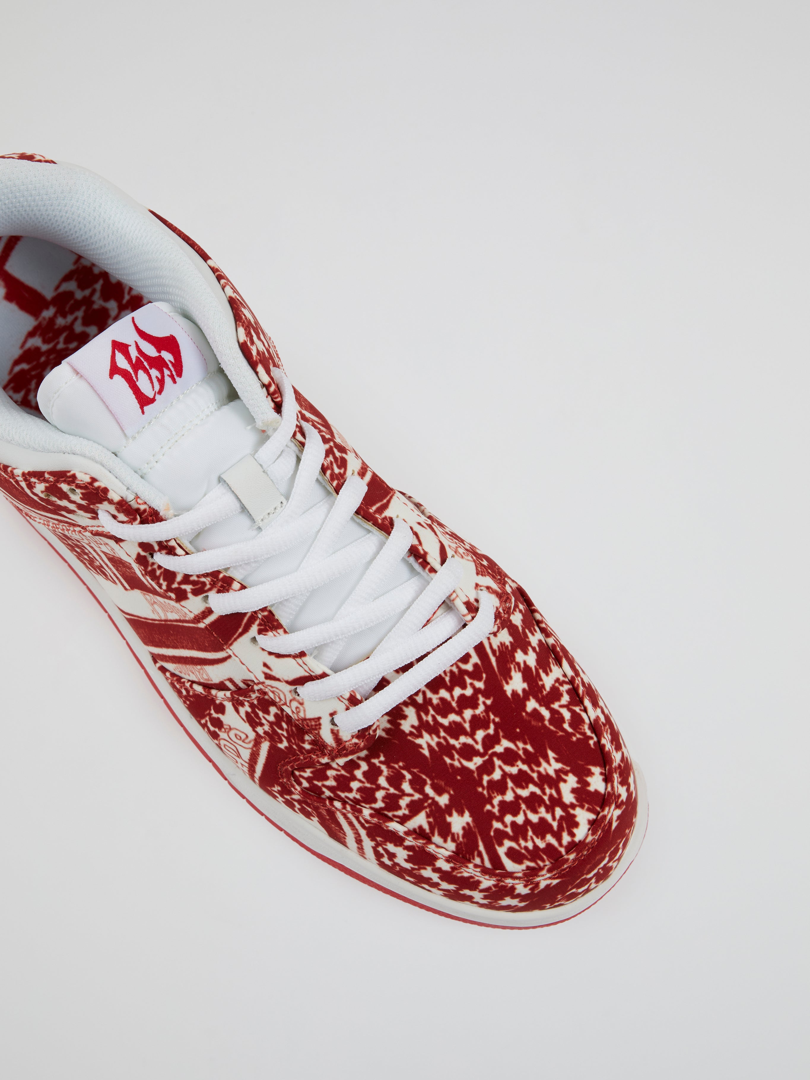 BHYPE SOCIETY EXCLUSIVE SNEAKERS - FULL RED KEFFIYEH