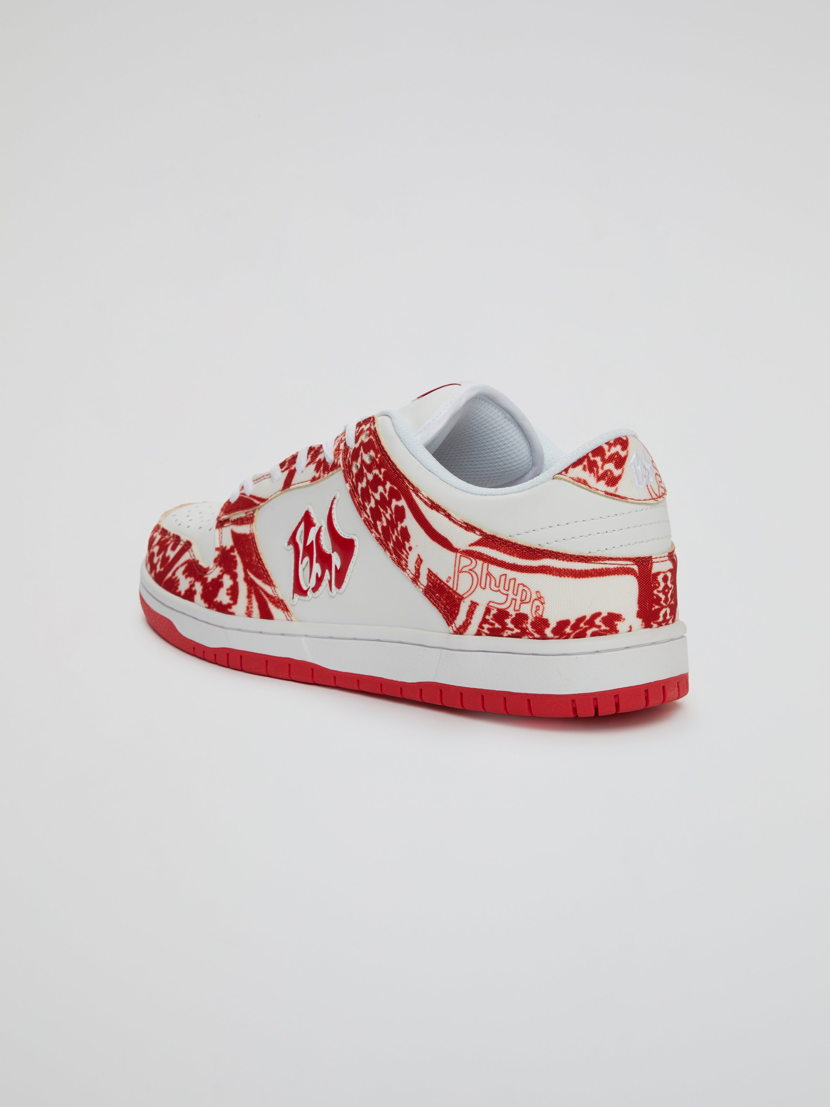 BHYPE SOCIETY EXCLUSIVE SNEAKERS - HALF RED KEFFIYEH