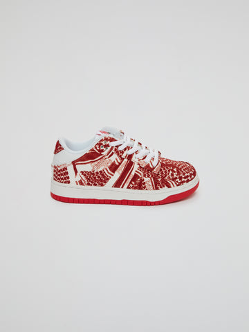 BHYPE SOCIETY EXCLUSIVE SNEAKERS - FULL RED KEFFIYEH (KIDS)