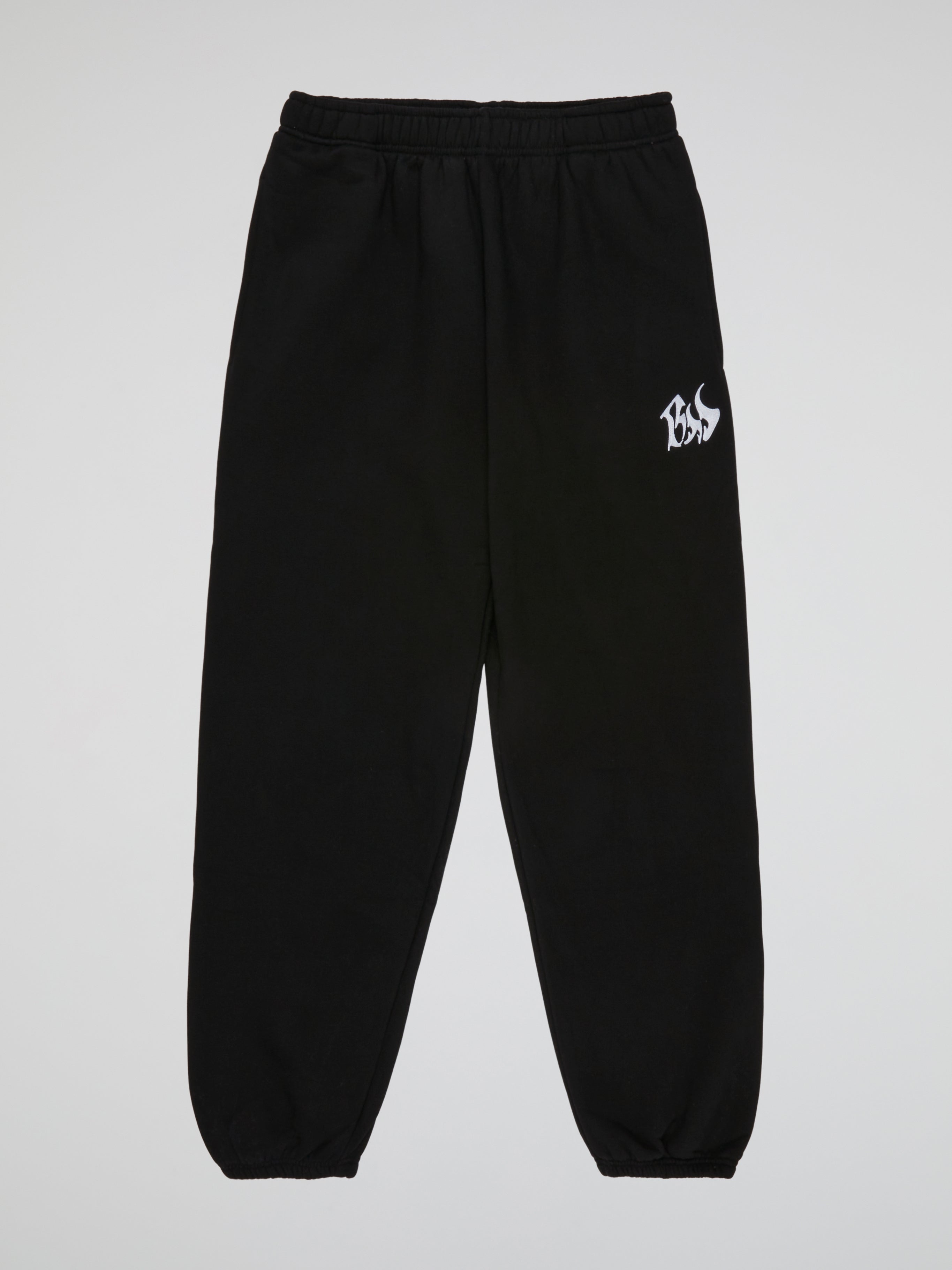 BHYPE SOCIETY HOODED NAVY BLACK PANTS - BHS LOGO