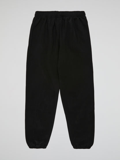 BHYPE SOCIETY HOODED NAVY BLACK PANTS - BHS LOGO