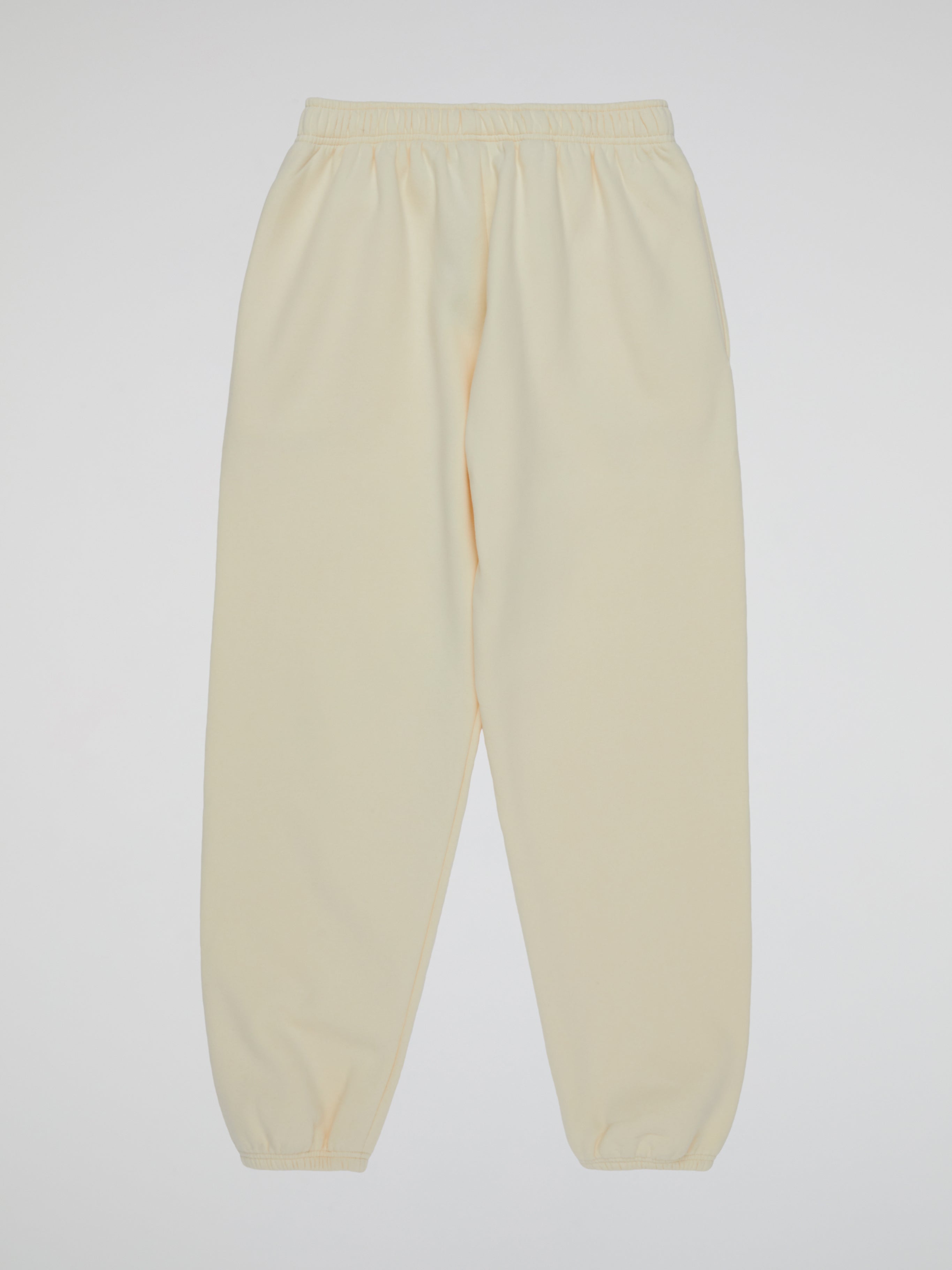 BHYPE SOCIETY HOODED CREAM PANTS - BHS LOGO