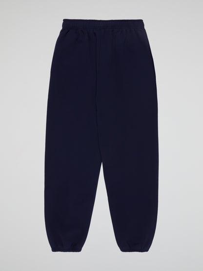 BHYPE SOCIETY HOODED NAVY BLUE PANTS - BHS LOGO