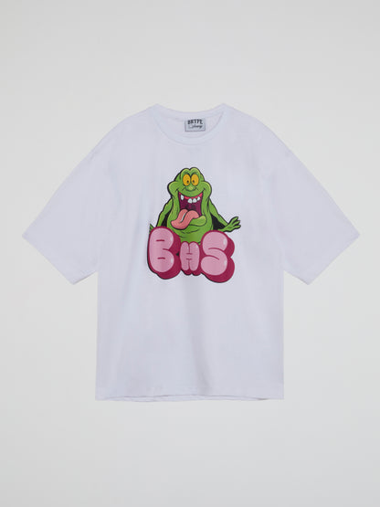 BHYPE SOCIETY GREEN GHOST WHITE TSHIRT