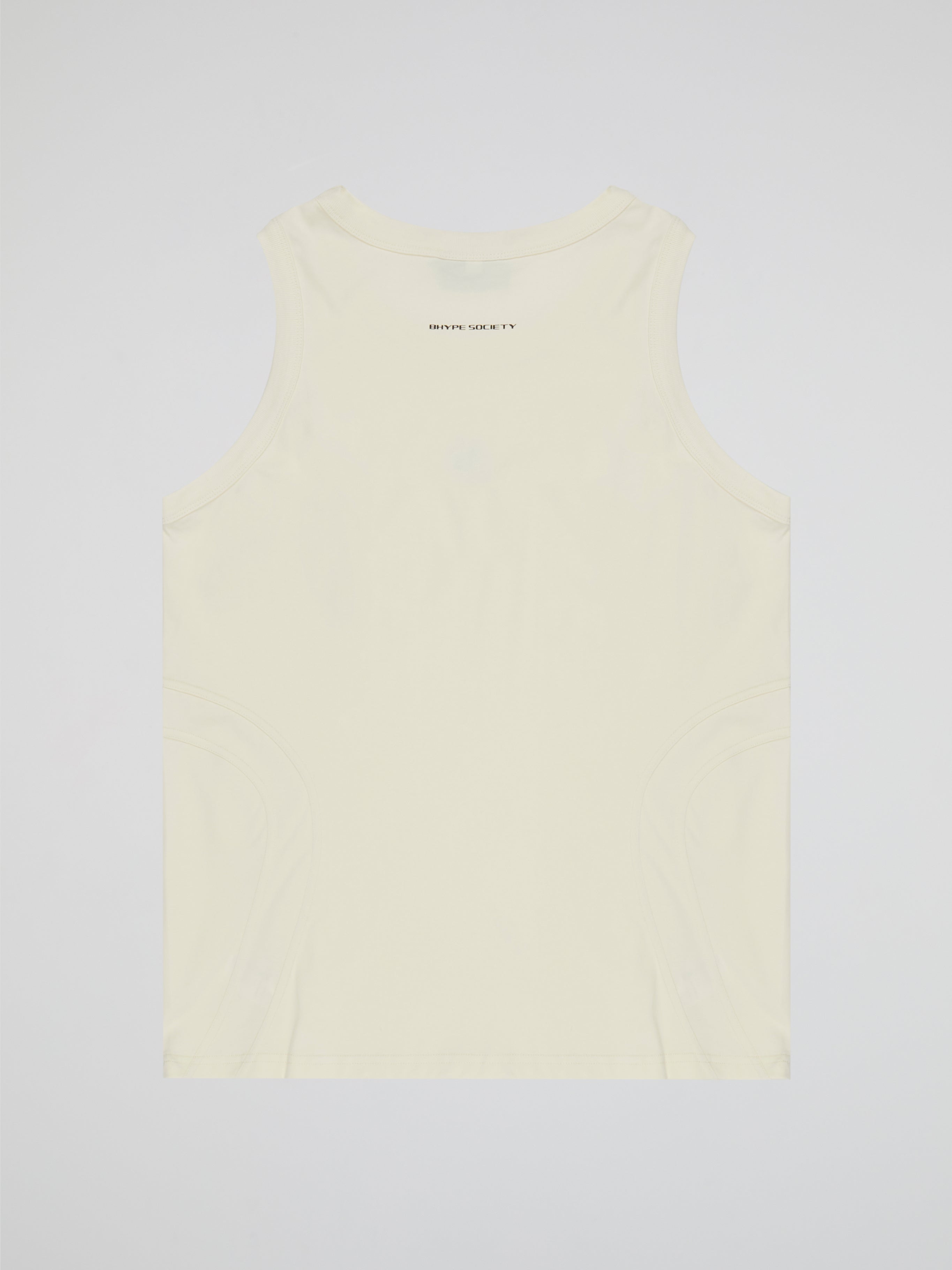 BHYPE SOCIETY CREAM TANK TOP - BHS WHITE LOGO