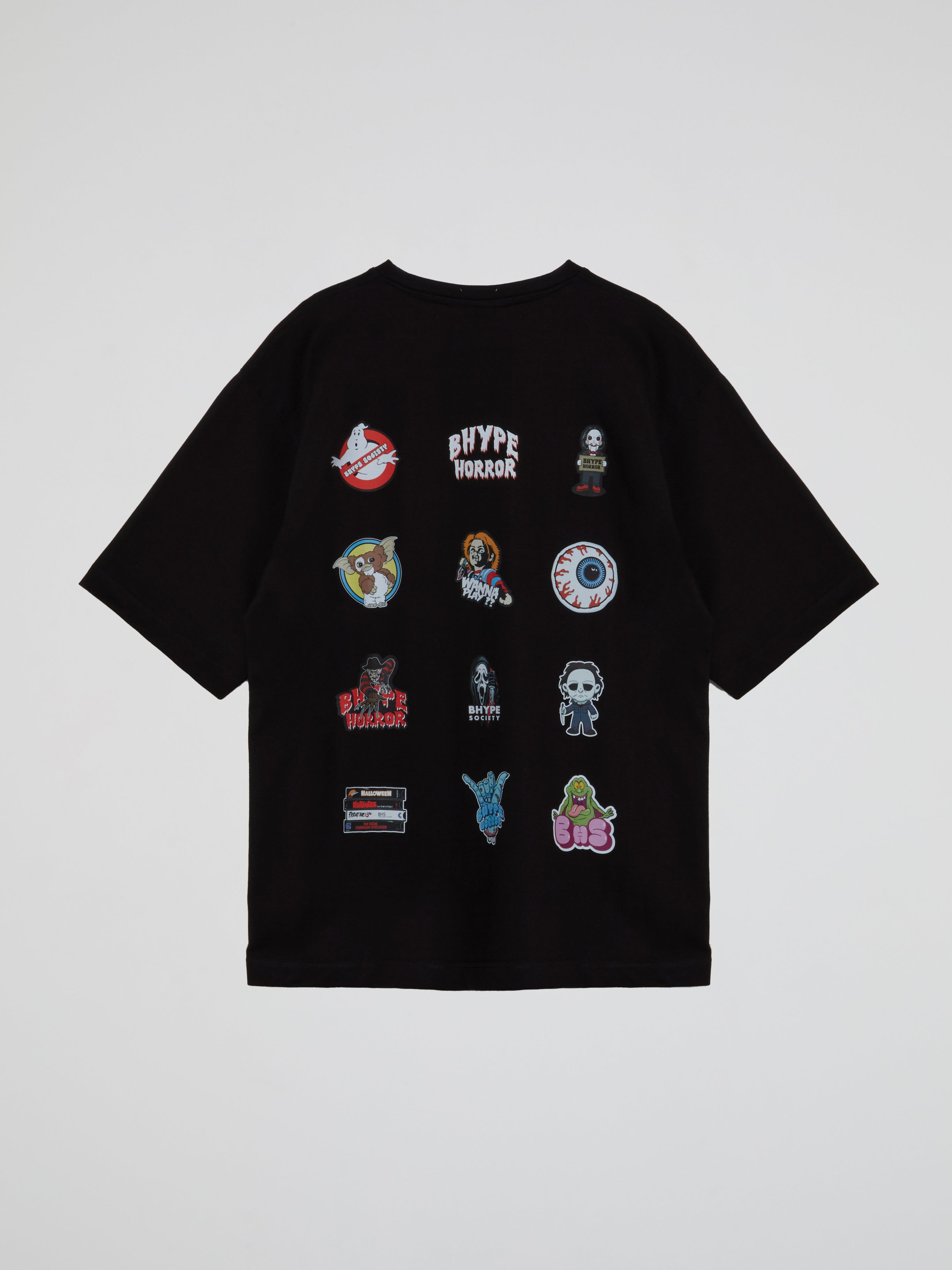 BHYPE HORROR CHARACTERS BLACK TSHIRT