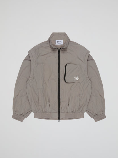 BHYPE LITE SUMMER CONVERTIBLE GREY TRACK JACKET