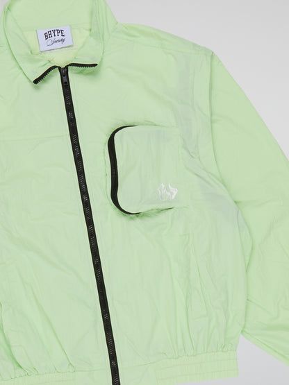 BHYPE LITE SUMMER CONVERTIBLE LIGHT GREEN TRACK JACKET