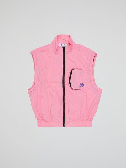 BHYPE LITE SUMMER CONVERTIBLE PINK TRACK JACKET