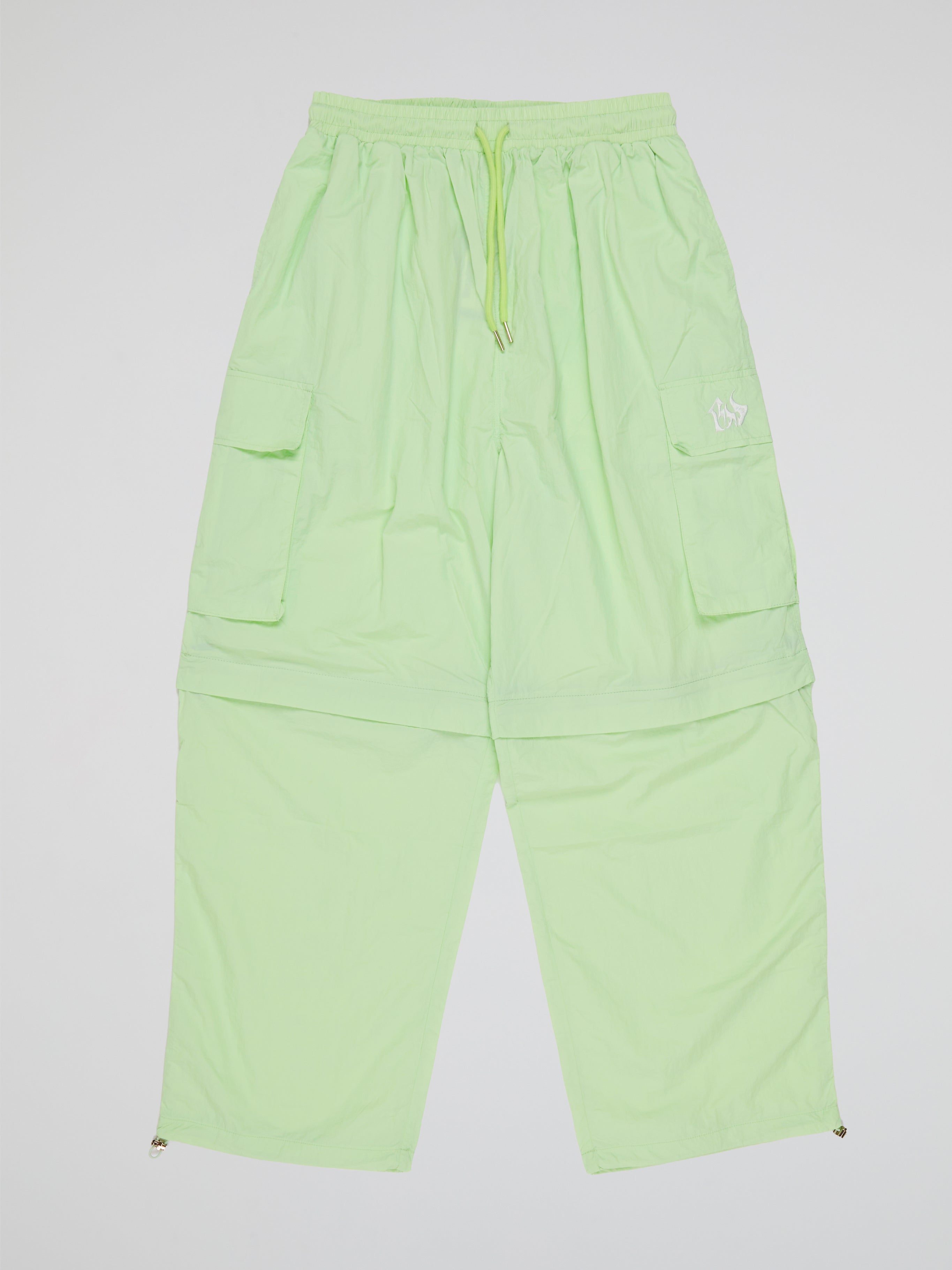 BHYPE LITE SUMMER CONVERTIBLE LIGHT GREEN TRACK PANTS