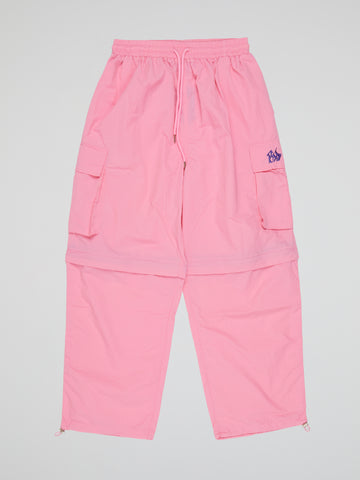 BHYPE LITE SUMMER CONVERTIBLE PINK TRACK PANTS