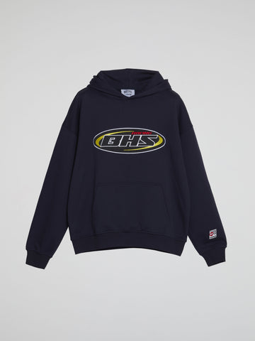 BHS RACING NAVY BLUE HOODIE