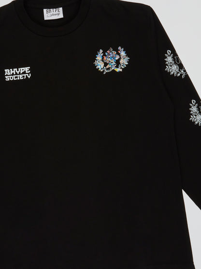 BHYPE SOCIETY VALENTINE'S DAY BLACK LONG SLEEVES