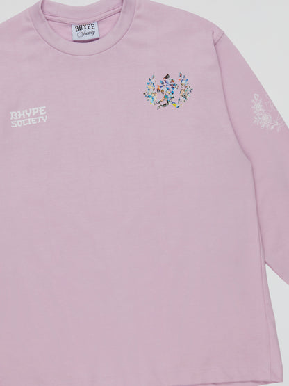 BHYPE SOCIETY VALENTINE'S DAY PURPLE LONG SLEEVES