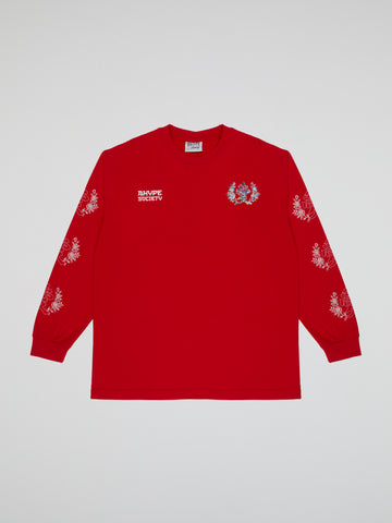 BHYPE SOCIETY VALENTINE'S DAY RED LONG SLEEVES