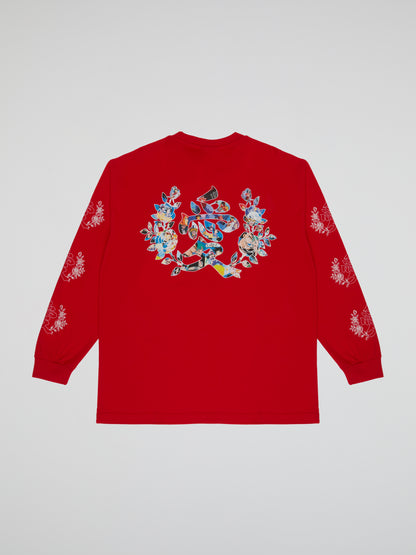 BHYPE SOCIETY VALENTINE'S DAY RED LONG SLEEVES