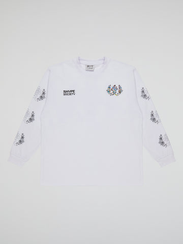 BHYPE SOCIETY VALENTINE'S DAY WHITE LONG SLEEVES