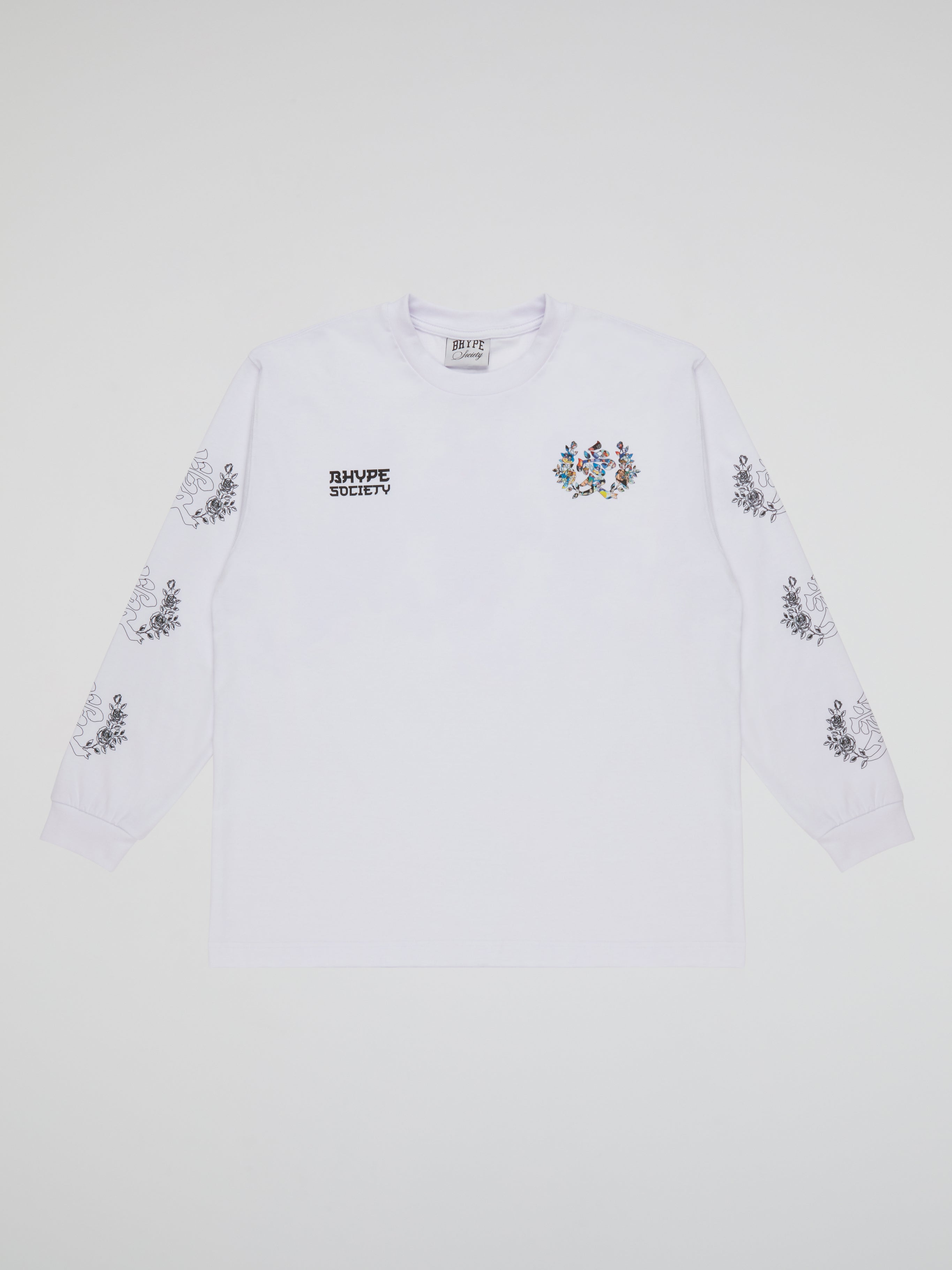 BHYPE SOCIETY VALENTINE'S DAY WHITE LONG SLEEVES