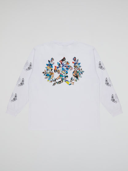 BHYPE SOCIETY VALENTINE'S DAY WHITE LONG SLEEVES