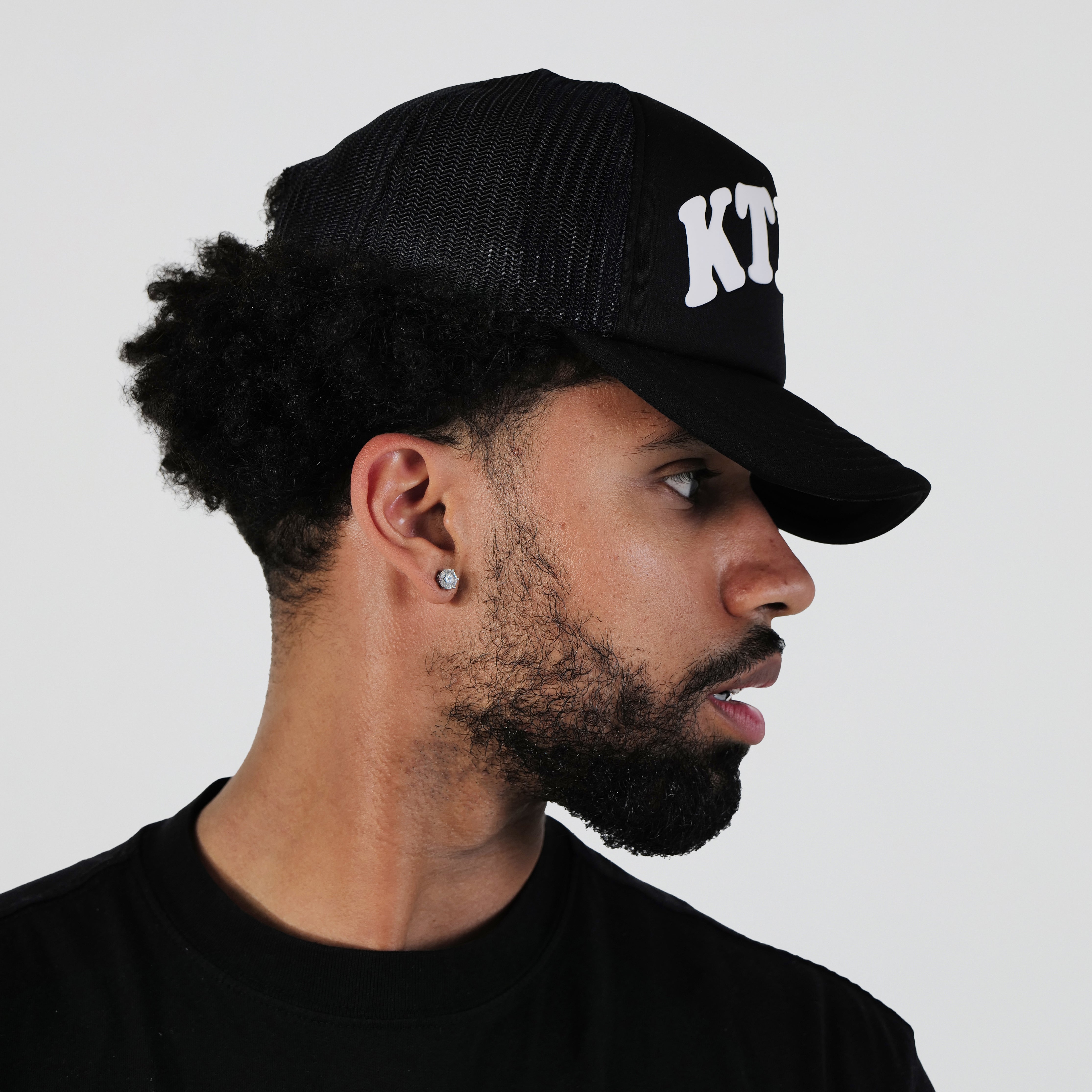KTH KILL THE HYPE HAT - FOAM BLACK & WHITE TRUCKER HAT