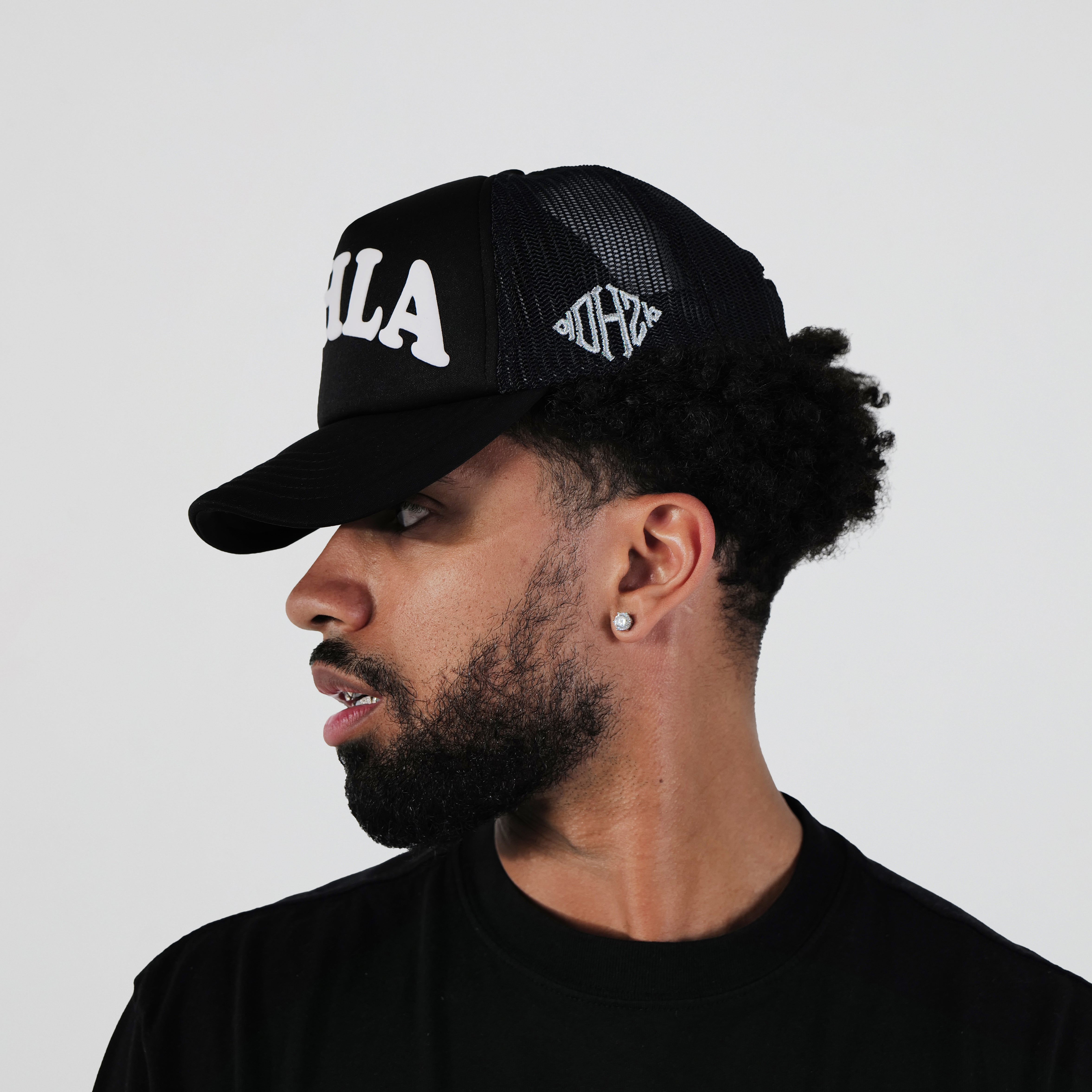 KILL THE HYPE メッシュキャップ KTH KILL THE HYPE HAT - FOAM BLACK & WHITE TRUCKER HAT