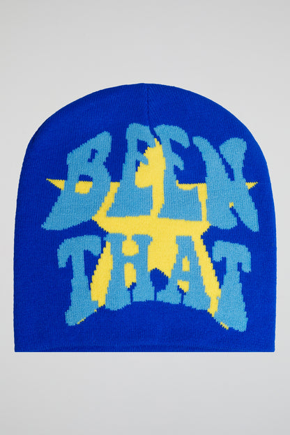 DUMIST KOREA BEEN THAT BLUE&YELLOW BEANIE