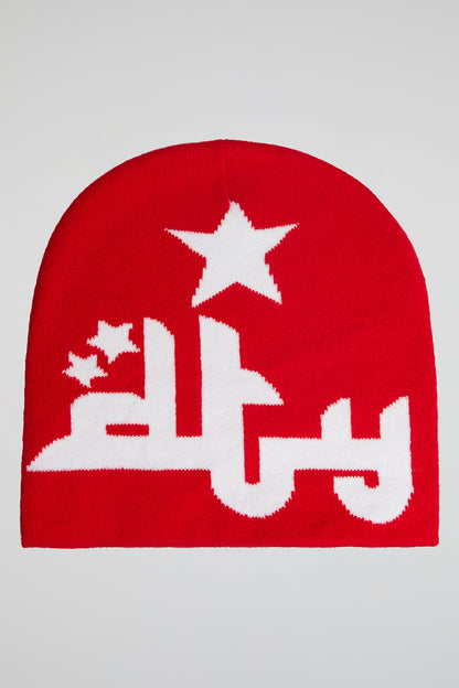 DUMIST KOREA RED ARAB STAR BEANIE