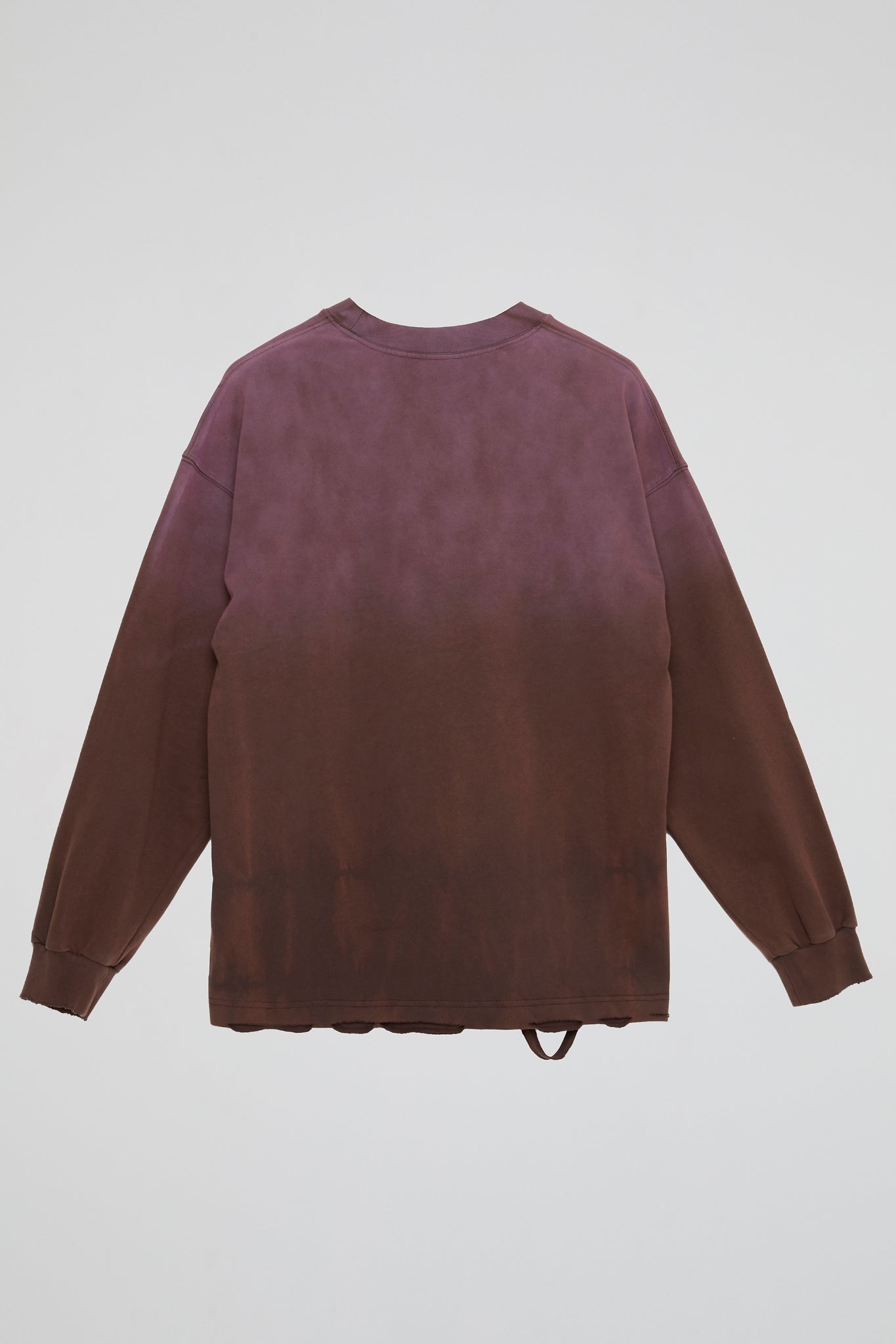 DUMIST KOREA BURGUNDY STONE WASH LONG SLEEVES