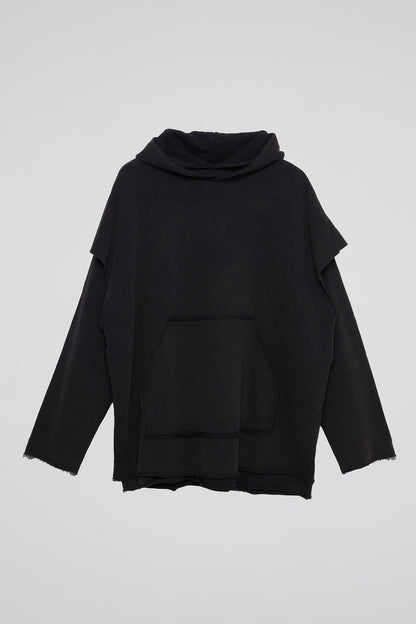 DUMIST BLACK OVERSIZED HOODIE JACKET