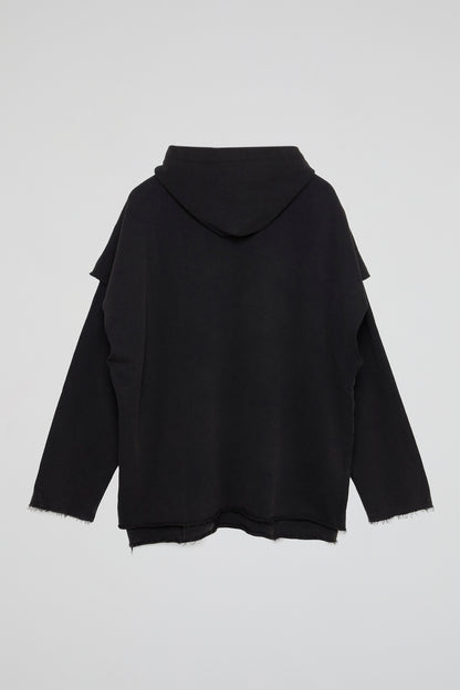 DUMIST BLACK OVERSIZED HOODIE JACKET