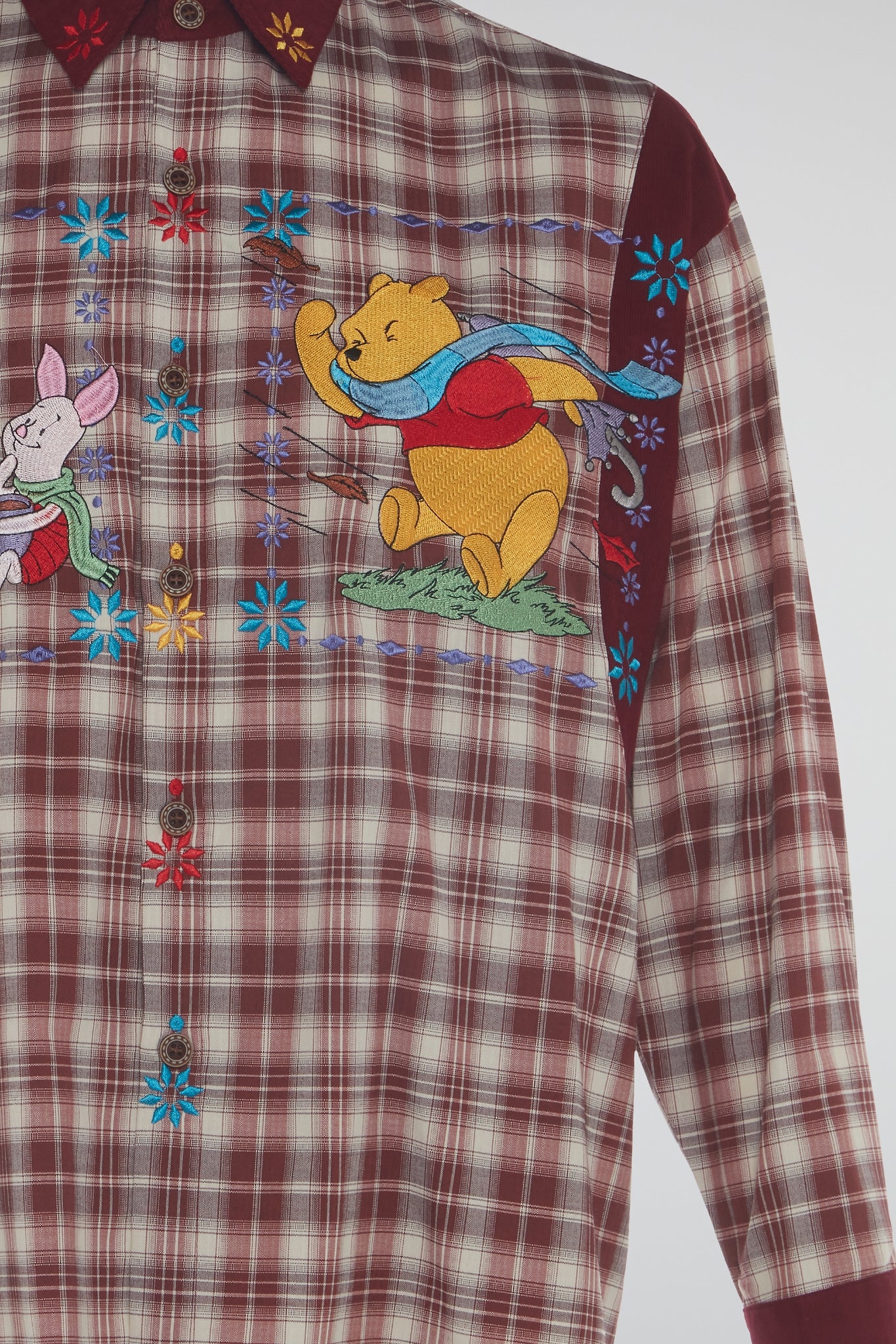 DUMIST KOREA WINNIE THE POOH TARTAN SHIRT