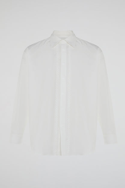 DUMIST KOREA THING WHITE TRANSPARENT SHIRT