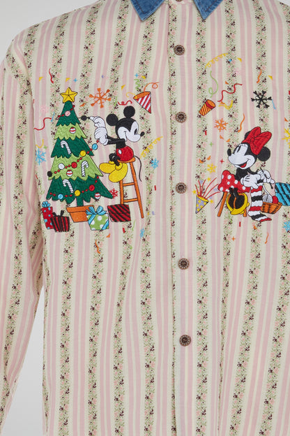 DUMIST KOREA MICKEY & MINNIE XMAS SHIRT