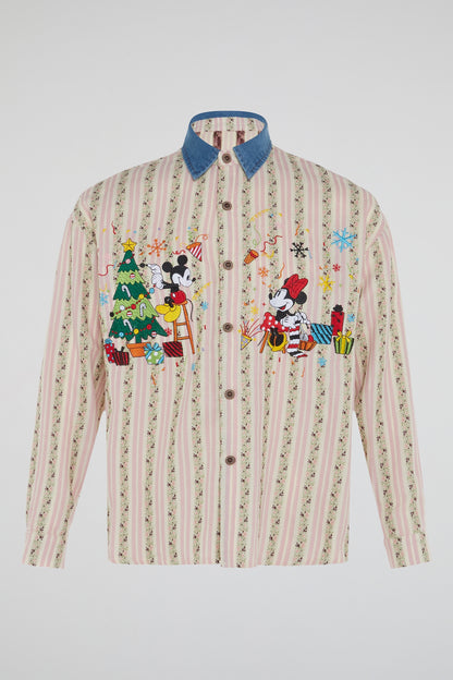 DUMIST KOREA MICKEY & MINNIE XMAS SHIRT