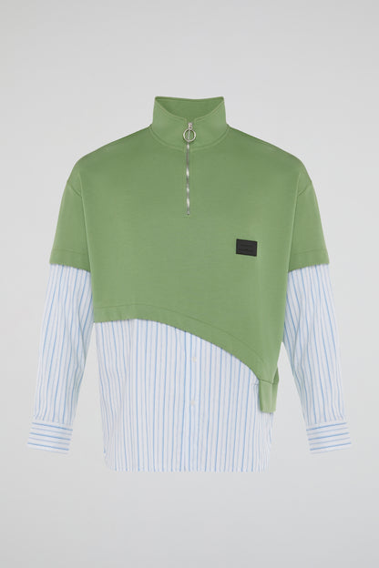 DUMIST KOREA GREEN COTTON SHIRT