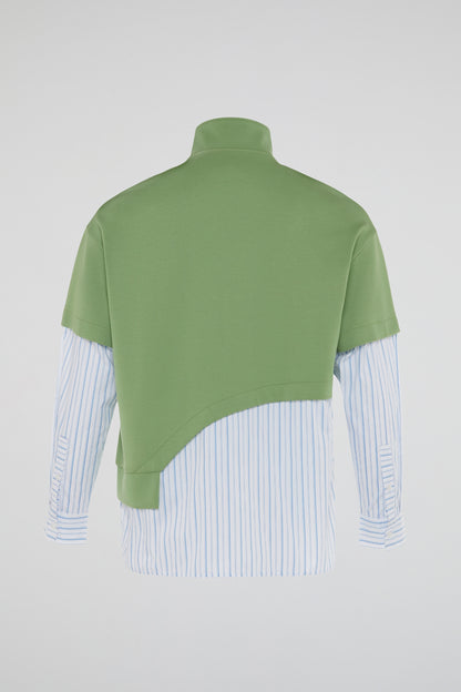 DUMIST KOREA GREEN COTTON SHIRT